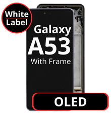 LCD OLED For Galaxy A53 Black With Frame Not Original White Box