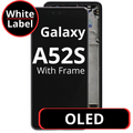 LCD OLED For Galaxy A52S Black With Frame Not Original White Box