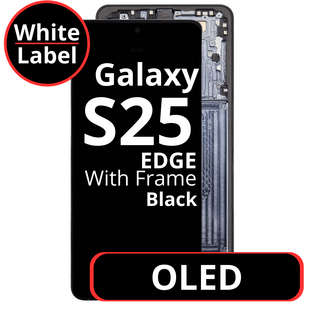LCD OLED For Galaxy S25 Edge Black With Frame Not Original White Box