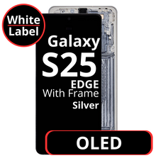 LCD OLED For Galaxy S25 Edge Silver With Frame Not Original White Box