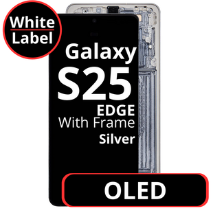 LCD OLED For Galaxy S25 Edge Silver With Frame Not Original White Box