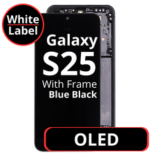 LCD OLED For Galaxy S25 Blue Black With Frame Not Original White Box