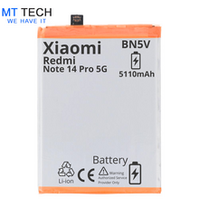 BATTERY MT Tech For Xiaomi Redmi Note 14 Pro 5G - BN5V - 5110mAh