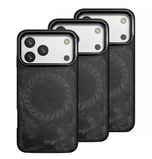 Lavann Magnetic Cow Print Leather Case for IPhone 17 Air