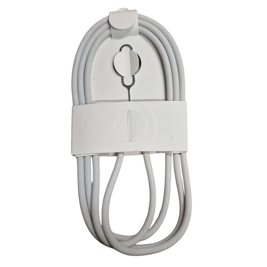 USB C to USB C Cable Nylon  White 1m with Simtray Pin