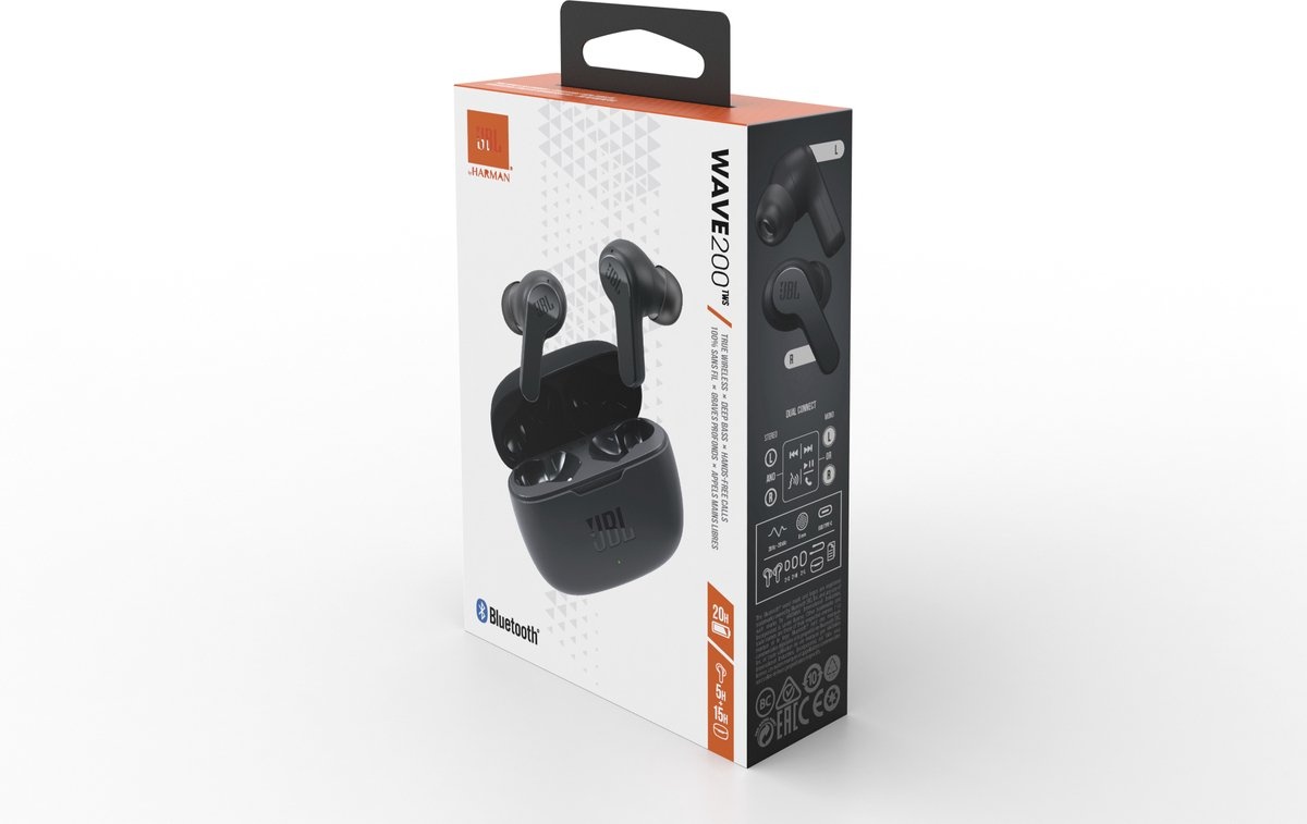 JBL Wave 200TWS (Black), foto 2 van 4