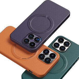 GREEN ON Magsafe Leather Case For IPhone 16e