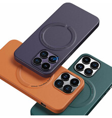 GREEN ON Magsafe Leather Case For IPhone 17 Pro / 18 Pro