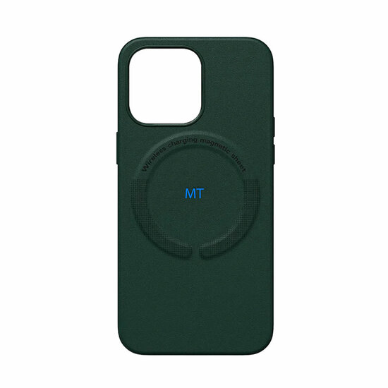 GREEN ON Magsafe Leather Case For IPhone 17 Pro / 18 Pro