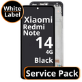 LCD Xiaomi Redmi Note 14 4G 56000100O7E00 / 56000700O7E00 Black Service Pack