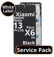 LCD Xiaomi Redmi Note 13 Pro 5G / Poco X6 5G 560003N16P00 / 56000700O7E00 Black Service Pack