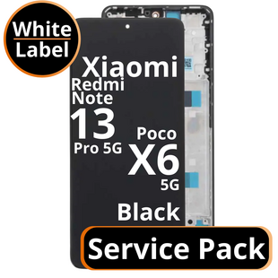 LCD Xiaomi Redmi Note 13 Pro 5G / Poco X6 5G 560003N16P00 / 56000700O7E00 Black Service Pack