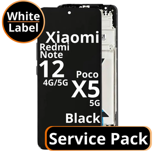 LCD Xiaomi Redmi Note 12 4G / 5G / Poco X5 5G -  560001M17P00 Black Service Pack