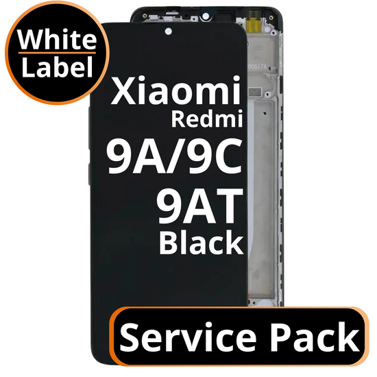 LCD Xiaomi Redmi 9A / 9AT / 9C / 10A - 5600070C3600 - 560001C3L200 Black Service Pack