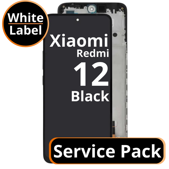 LCD Xiaomi Redmi 12 4G / 5G - 560002M19A00 / 5600050M1900 Black Service Pack