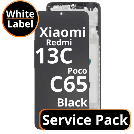 LCD Xiaomi Redmi 13C 4G / Poco C65 - 560002C3UA00 Black Service Pack