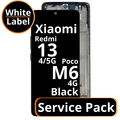 LCD Xiaomi Redmi 13 4G / 5G / Poco M6 4 G - 560001N19A00 Black Service Pack