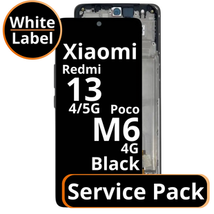 LCD Xiaomi Redmi 13 4G / 5G / Poco M6 4 G - 560001N19A00 Black Service Pack
