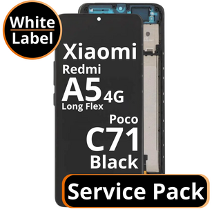 LCD Xiaomi Redmi A5 4G / Poco C71 - 56000100C3Z00 Black (Long Flex) Service Pack