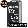 LCD Xiaomi Redmi 14C / Poco C75 - 5600020C3NL00 Black Service Pack