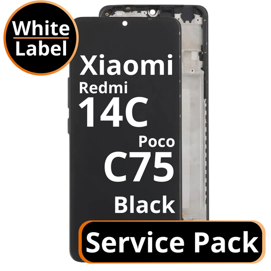 LCD Xiaomi Redmi 14C / Poco C75 - 5600020C3NL00 Black Service Pack