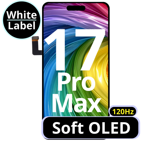 LCD Soft Oled For IPhone 17 Pro Max 120Hz White Box
