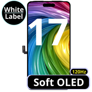 LCD Soft Oled For IPhone 17 120Hz White Box (Replaceable IC)