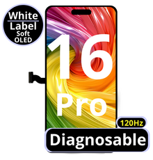 LCD No Message Diagnosable Soft Oled Excellent For IPhone 16 Pro 120Hz White Box