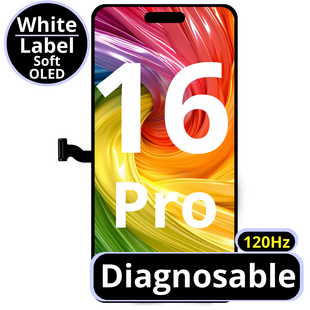 LCD No Message Diagnosable Soft Oled Excellent For IPhone 16 Pro 120Hz White Box