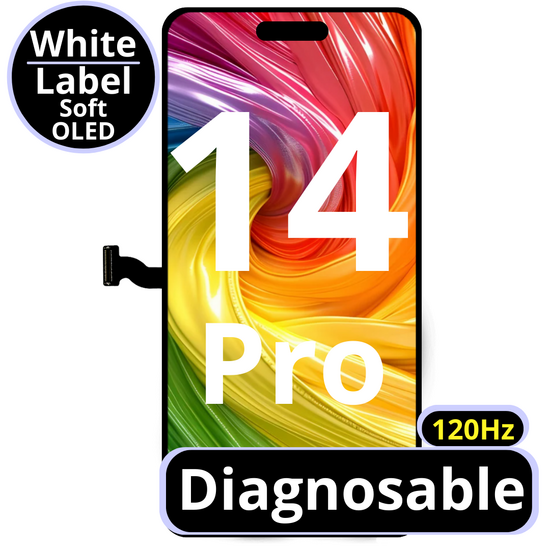 LCD Diagnosable Soft Oled Excellent For IPhone 14 Pro 120Hz White Box