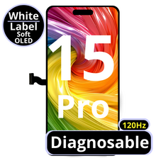 LCD Diagnosable Soft Oled Excellent For IPhone 15 Pro 120Hz White Box