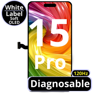 LCD Diagnosable Soft Oled Excellent For IPhone 15 Pro 120Hz White Box