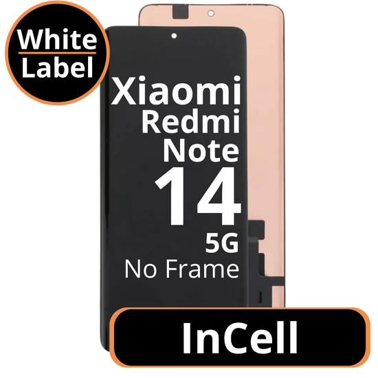 LCD InCell No Frame For Xiaomi Redmi Note 14 Pro 5G White Box