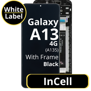 LCD InCell For Galaxy A13 4G A135 Black With Frame Not Original White Box