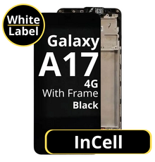 LCD InCell For Galaxy A17 4G Black With Frame Not Original White Box