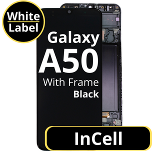 LCD InCell For Galaxy A50 Black With Frame Not Original White Box