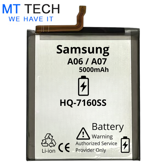 BATTERY MT Tech For Samsung A06 / A07 - HQ-7160SS - 5000mAh