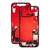 Mid Frame Housing with Charging Port Flex & Small Parts For IPhone 14 - Red - Pulled