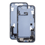 Mid Frame Housing with Charging Port Flex & Small Parts For IPhone 14 Plus - Blue - Pulled