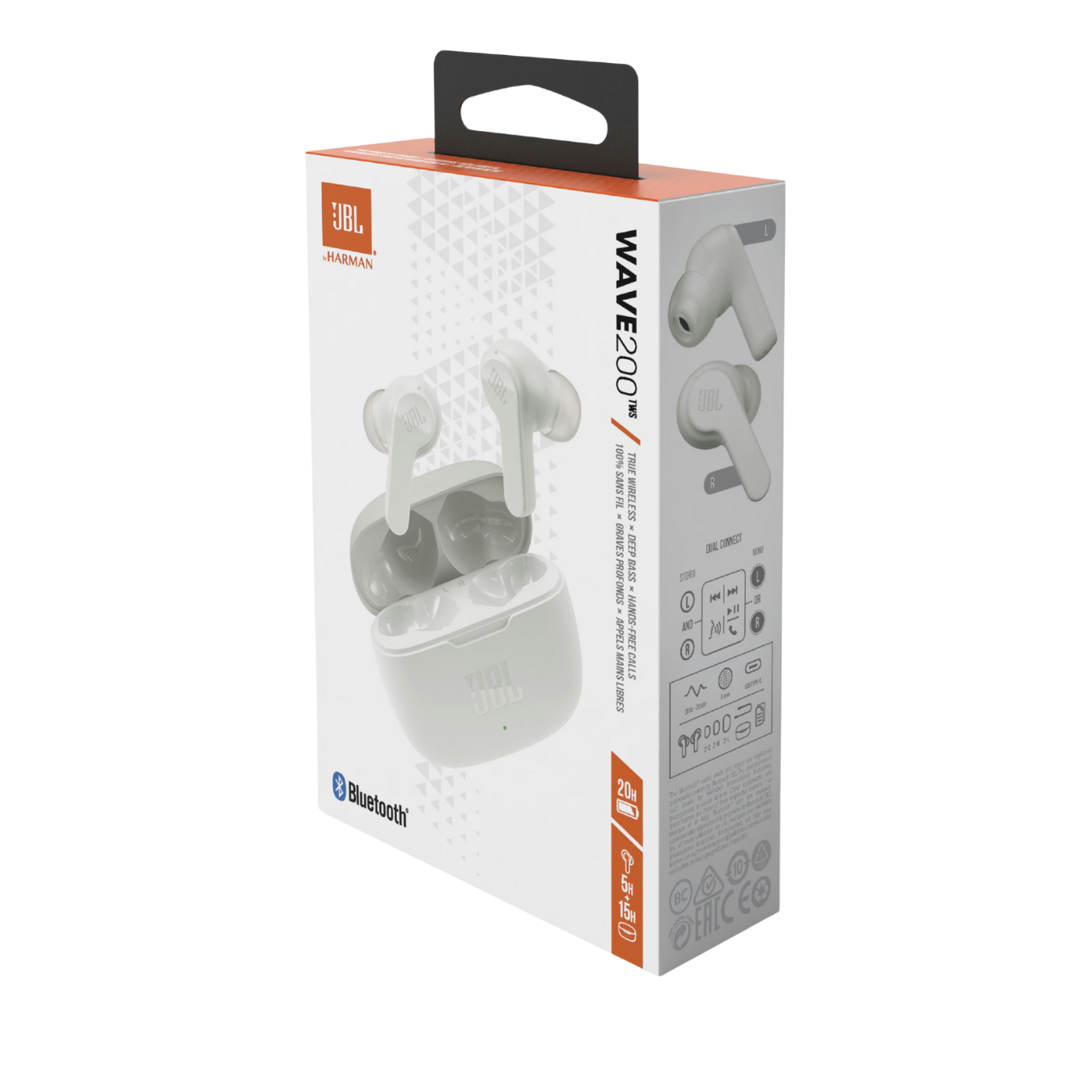 JBL Wave 200TWS (White), foto 2 van 4