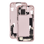 Mid Frame Housing with Charging Port Flex & Small Parts For IPhone 15 Plus - Pink - Pulled