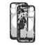 Mid Frame Housing with Charging Port Flex & Small Parts For IPhone 15 Pro - Blue Titanium - Pulled