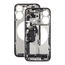Mid Frame Housing with Charging Port Flex & Small Parts For IPhone 15 Pro Max - White Titanium - Pulled