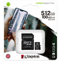 Kingston Canvas Select Plus microSDXC 512GB, met SD-adapter