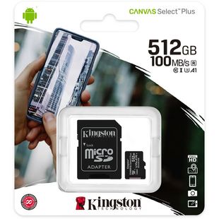 Canvas Select Plus microSDXC 512GB, met SD-adapter