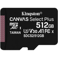 Kingston Canvas Select Plus microSDXC 512GB, met SD-adapter