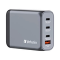 Verbatim 100W GaN Power Adapter 2 x USB-C PD 100W / 1 x USB-C PD 65W / 1 x USB-A QC 3.0 (EU/UK/US)