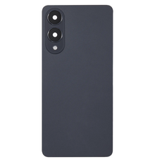 Back Cover with Camera Lens for Samsung S25 Edge (No Logo) (Black)