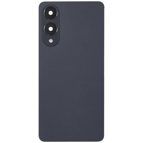Back Cover with Camera Lens for Samsung S25 Edge (No Logo) (Black)