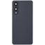Back Cover with Camera Lens for Samsung S25 Edge (No Logo) (Black)